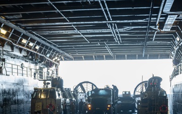 Assault Craft Unit 5 transports Marine Corps vehicles during Steel Knight 24