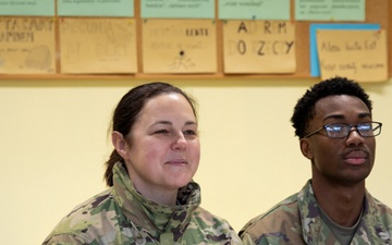 1st Cavalry Division visits Polish School in Wysoka