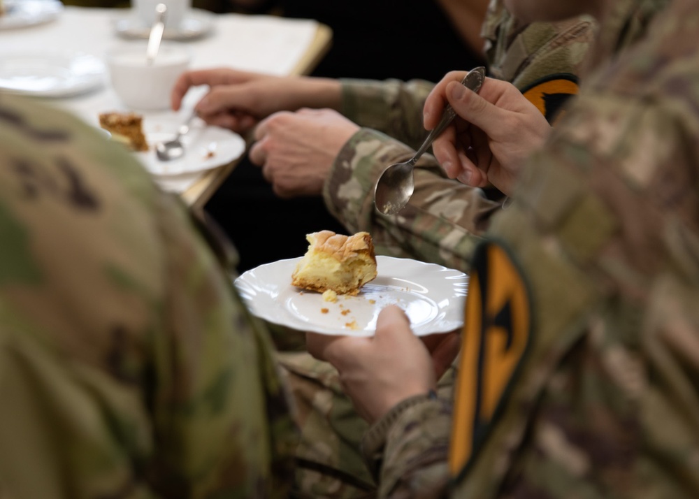 1st Cavalry Division visits Polish School in Wysoka