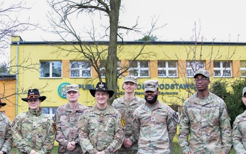 1st Cavalry Division visits Polish School in Wysoka