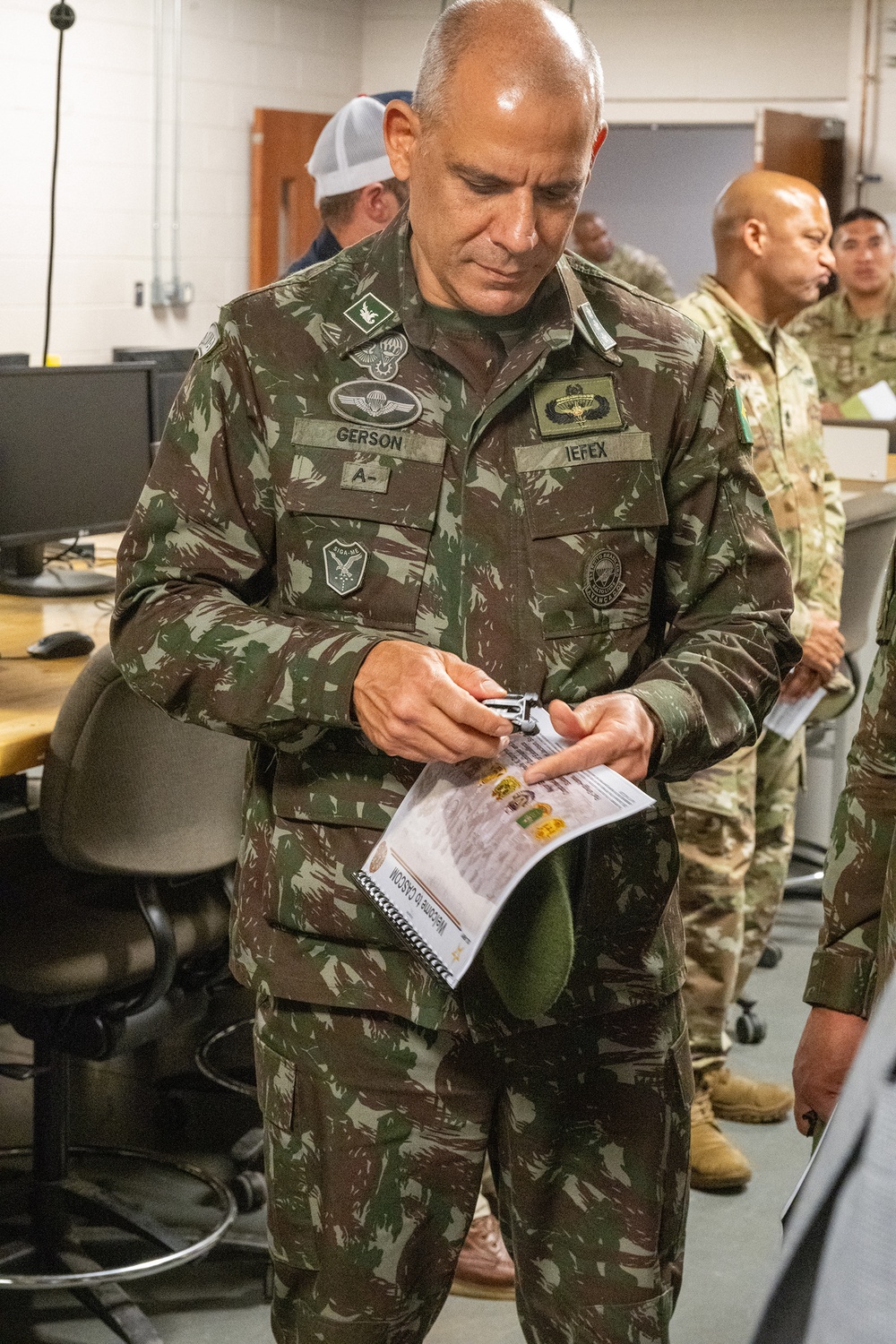 Brazilian Army Delegation of Logistics Operations Coordination Center Tour of Ordnance Corps School