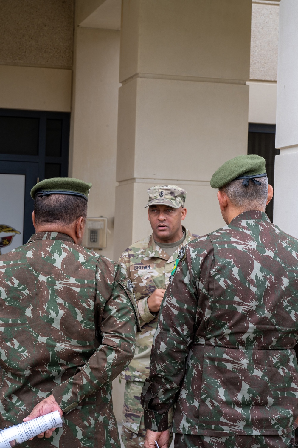 Brazilian Army Delegation of Logistics Operations Coordination Center Tour of Ordnance Corps School