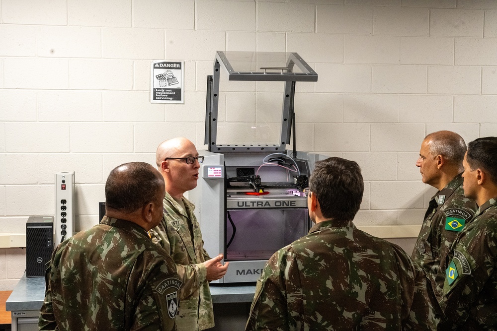 Brazilian Army Delegation of Logistics Operations Coordination Center Tour of Ordnance Corps School