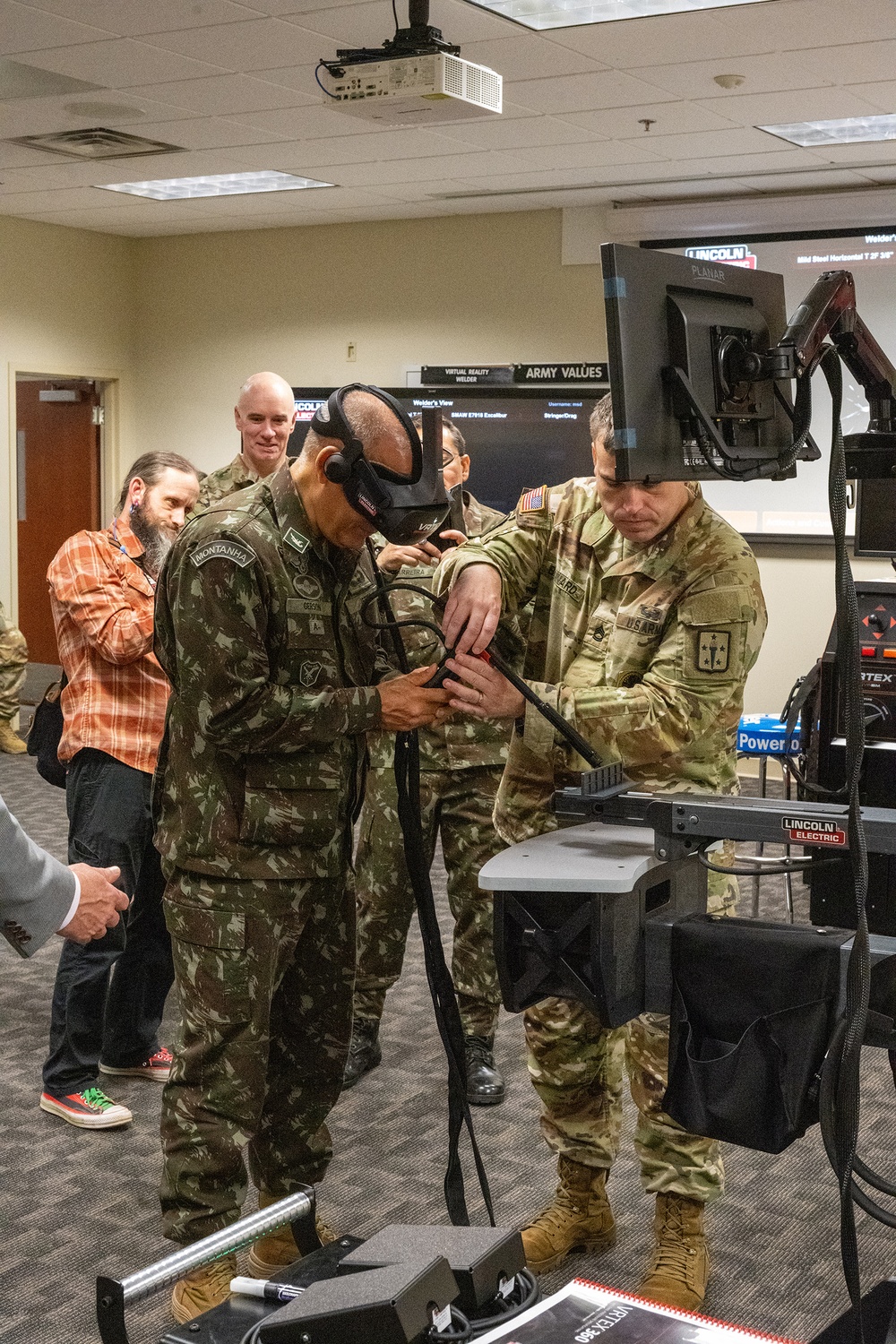 Brazilian Army Delegation of Logistics Operations Coordination Center Tour of Ordnance Corps School