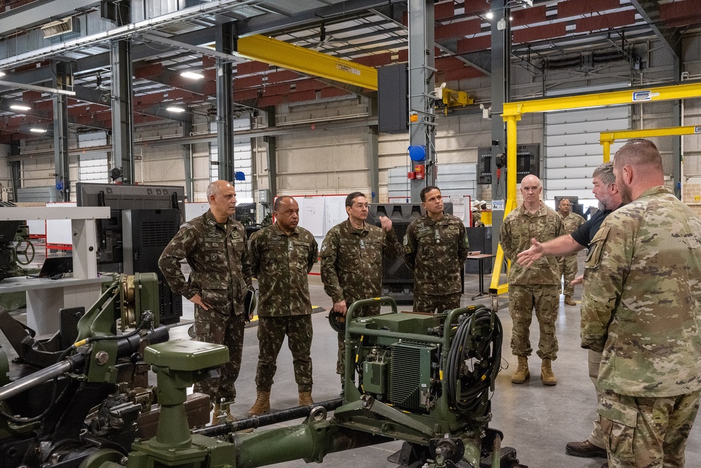 Brazilian Army Delegation of Logistics Operations Coordination Center Tour of Ordnance Corps School