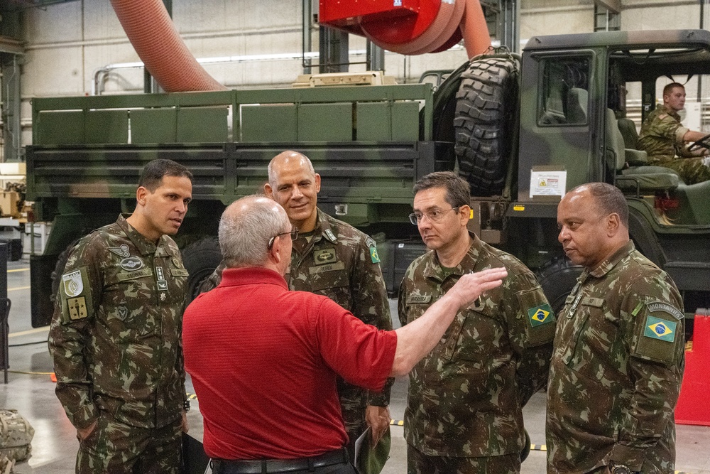 Brazilian Army Delegation of Logistics Operations Coordination Center Tour of Ordnance Corps School