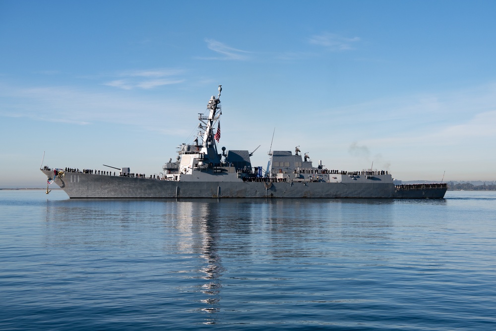 USS Spruance Returns to Naval Base San Diego