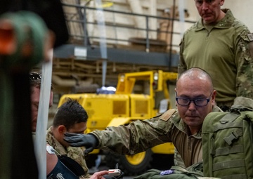 Sailors, Airmen conduct joint medical training aboard USS Somerset during Steel Knight 24