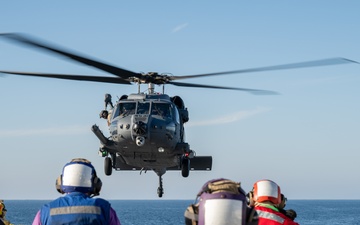 Sailors, Airmen conduct joint medical training aboard USS Somerset during Steel Knight 24