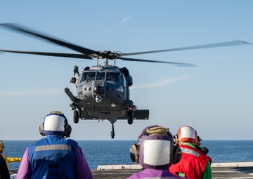 Sailors, Airmen conduct joint medical training aboard USS Somerset during Steel Knight 24