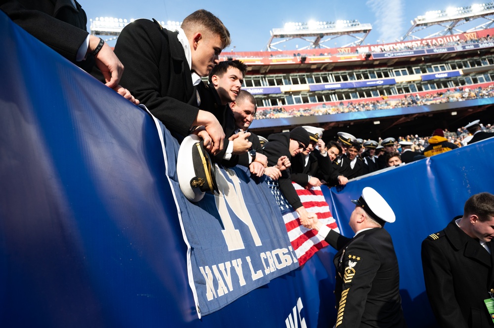 MCPON James Honea attends 125th Army-Navy Football Game