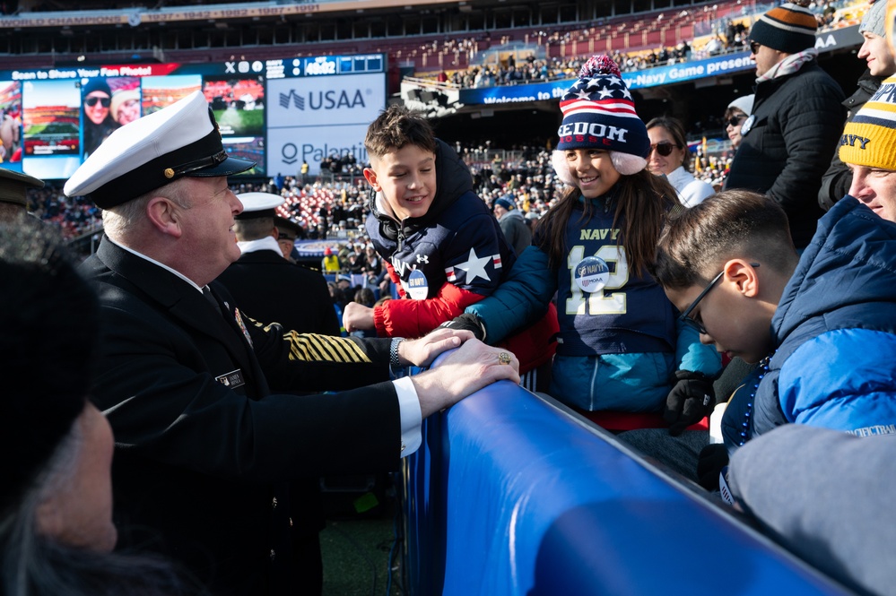 MCPON James Honea attends 125th Army-Navy Football Game