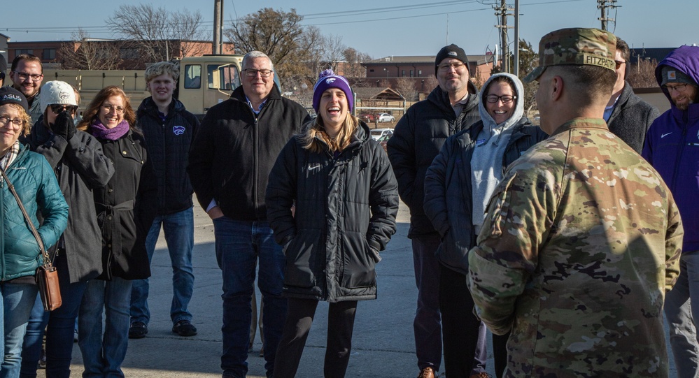 Kansas State University visits Fort Riley