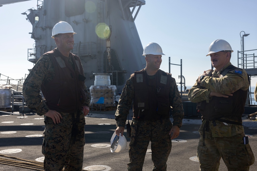 3rd AA Bn. conducts ACV ship-to-shore operations with USS Harpers Ferry