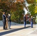 Tyler Perry, Kerry Washington and Ebony Obsidian lay a wreath at The Tomb of the Unknown Soldier