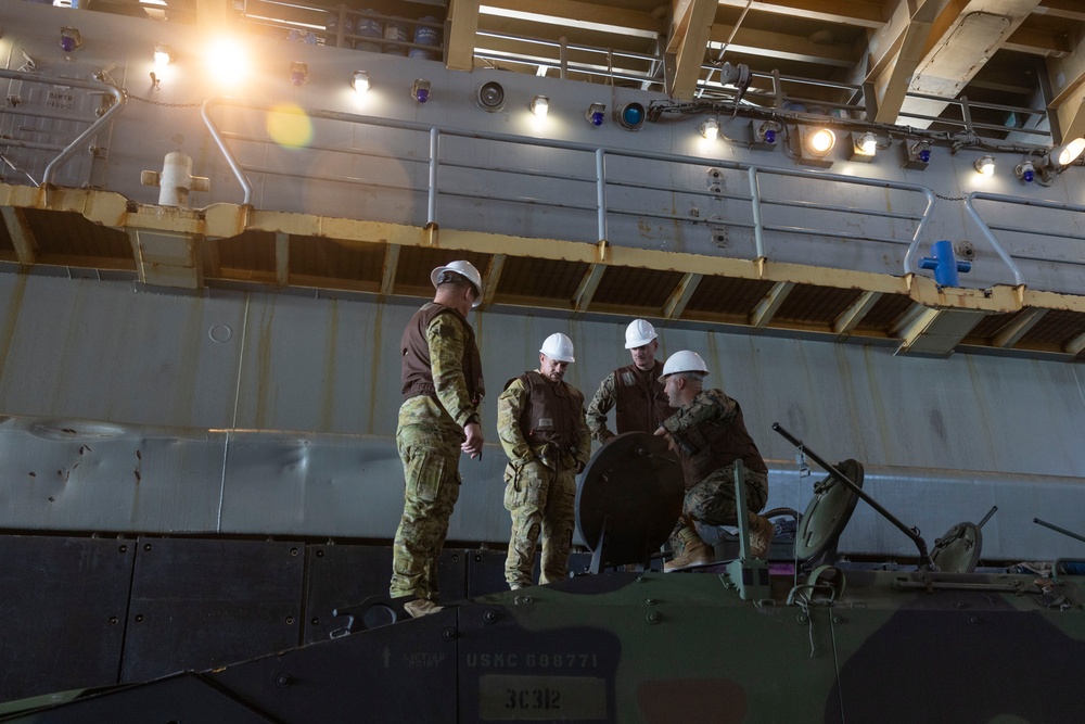 3rd AA Bn. conducts ACV ship-to-shore operations with USS Harpers Ferry