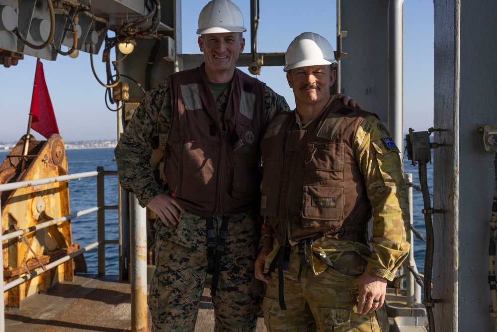 3rd AA Bn. conducts ACV ship-to-shore operations with USS Harpers Ferry