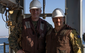 3rd AA Bn. conducts ACV ship-to-shore operations with USS Harpers Ferry