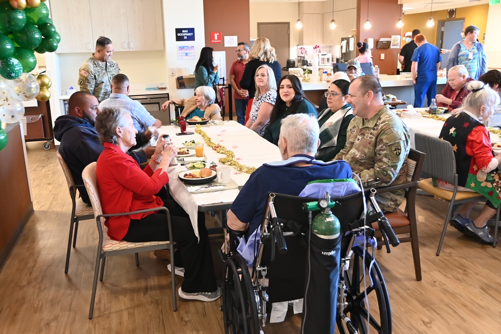 U.S. Army Yuma Proving Ground Soldiers spread cheer at Arizona State Veterans Home Yuma