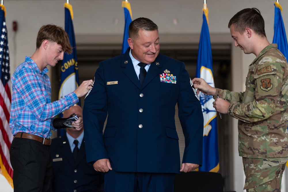 Moore promoted to chief master sergeant