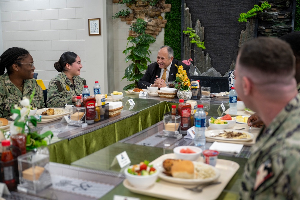 NSA Bahrain Sailor-of-the-year Lunch with SECNAV