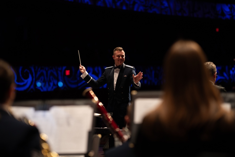 United States Air Force Band of the West performs Holiday in Blue at the Tobin