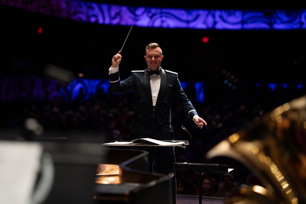 United States Air Force Band of the West performs Holiday in Blue at the Tobin