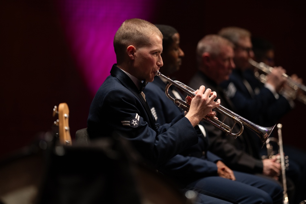 United States Air Force Band of the West performs Holiday in Blue at the Tobin