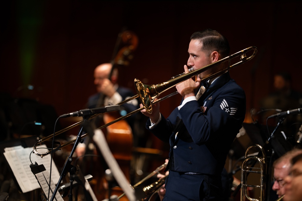 United States Air Force Band of the West performs Holiday in Blue at the Tobin