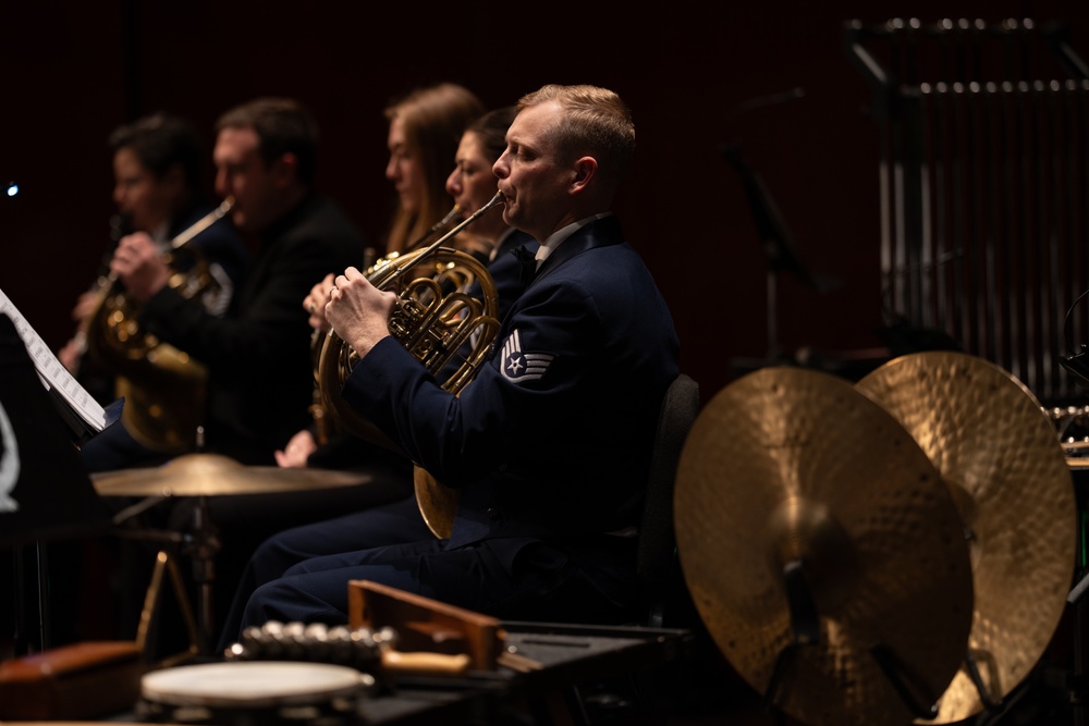 United States Air Force Band of the West performs Holiday in Blue at the Tobin