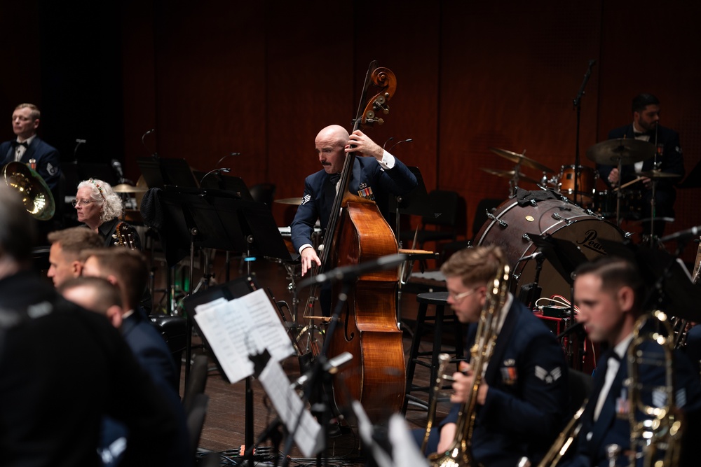 United States Air Force Band of the West performs Holiday in Blue at the Tobin