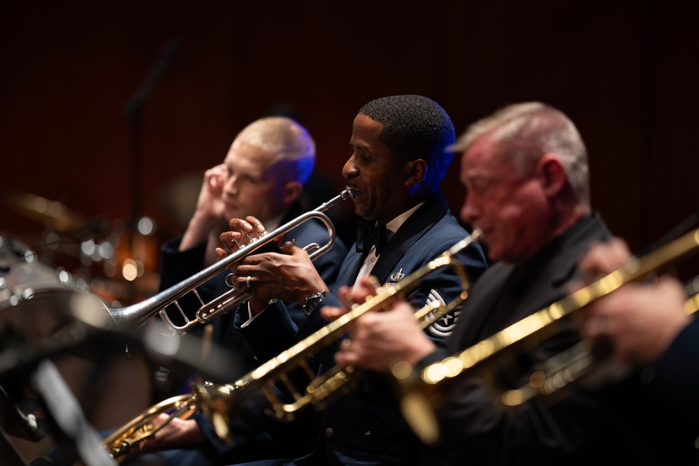 United States Air Force Band of the West performs Holiday in Blue at the Tobin