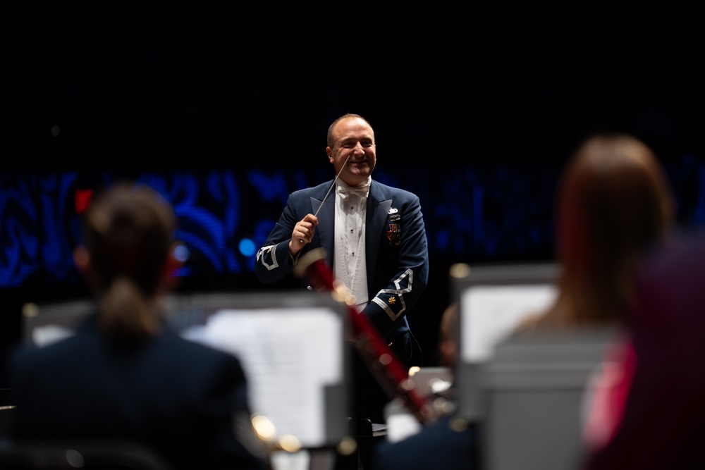 United States Air Force Band of the West performs Holiday in Blue at the Tobin