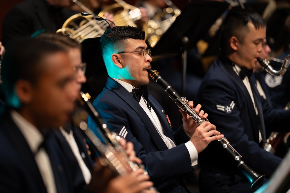 United States Air Force Band of the West performs Holiday in Blue at the Tobin