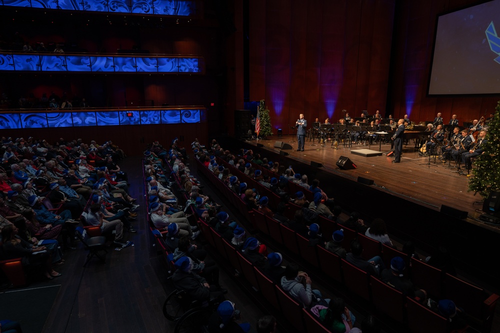 United States Air Force Band of the West performs Holiday in Blue at the Tobin