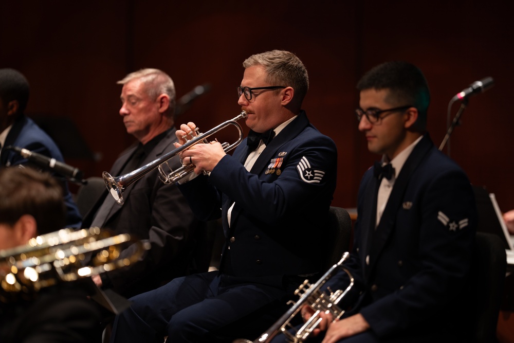 United States Air Force Band of the West performs Holiday in Blue at the Tobin