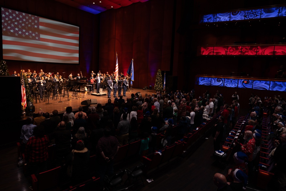 United States Air Force Band of the West performs Holiday in Blue at the Tobin