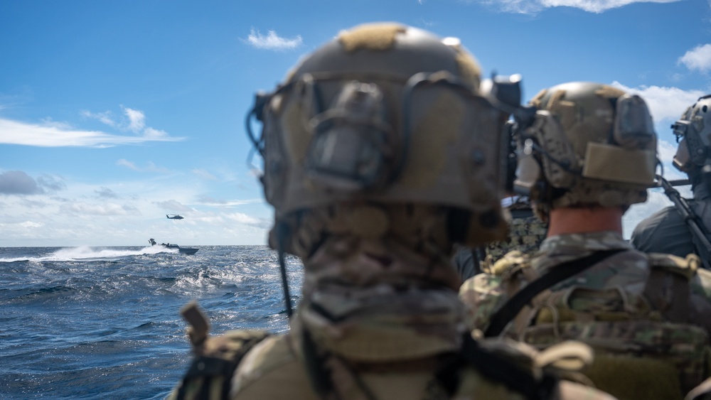 U.S. Navy SEALs Train with Coast Guard MSRT in VBSS Training