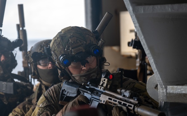 U.S. Navy SEALs Train with Coast Guard MSRT in VBSS Training