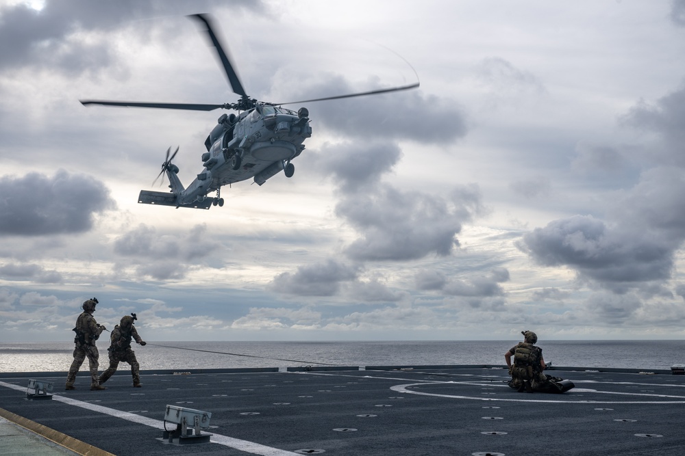 U.S. Navy SEALs Train with Coast Guard MSRT in VBSS Training