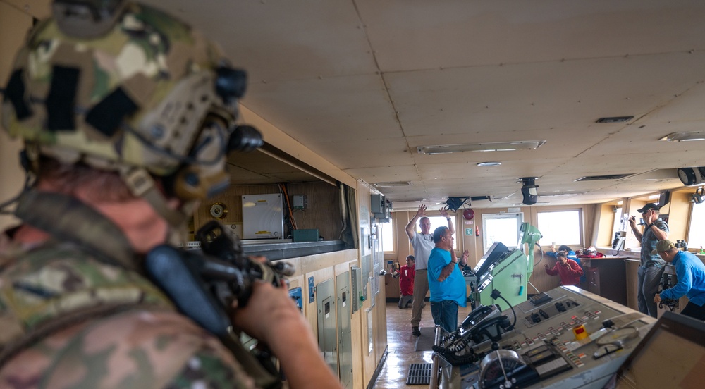 U.S. Navy SEALs Train with Coast Guard MSRT in VBSS Training