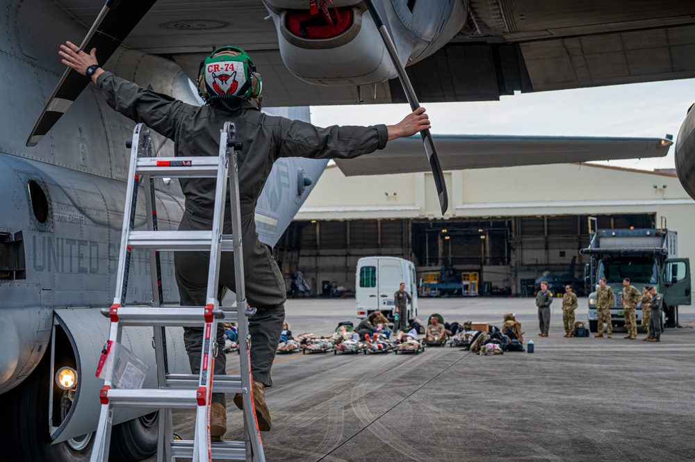 The 18th AES and VMGR-152 fly high with Hercules