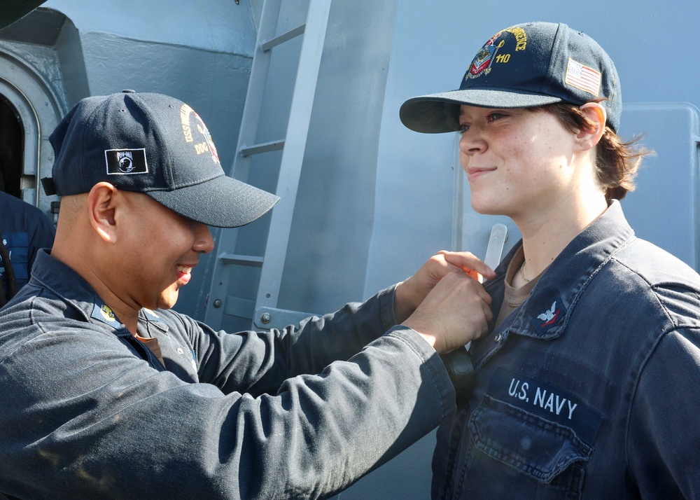 USS William P. Lawrence conducts routine operations as part of the Carl Vinson Carrier Strike Group