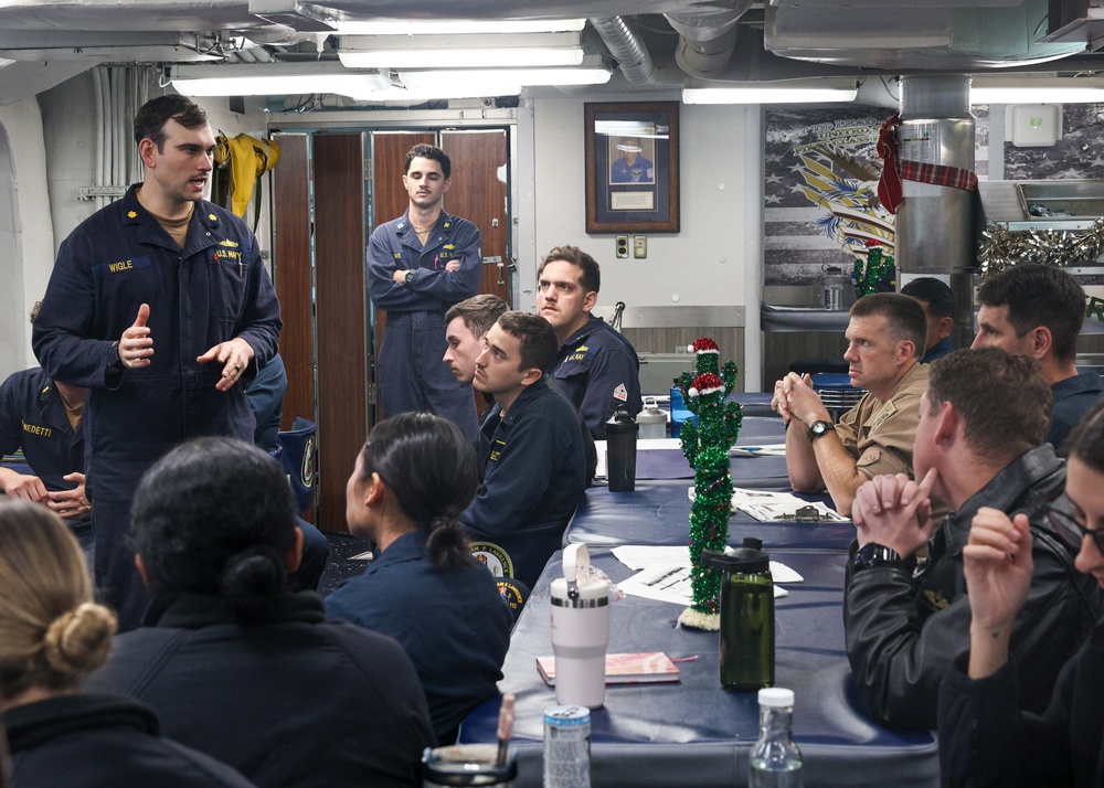 USS William P. Lawrence conducts routine operations as part of the Carl Vinson Carrier Strike Group