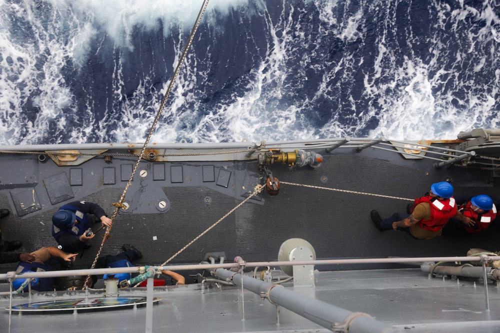 USS Princeton conducts routine operations as part of the Carl Vinson Carrier Strike Group