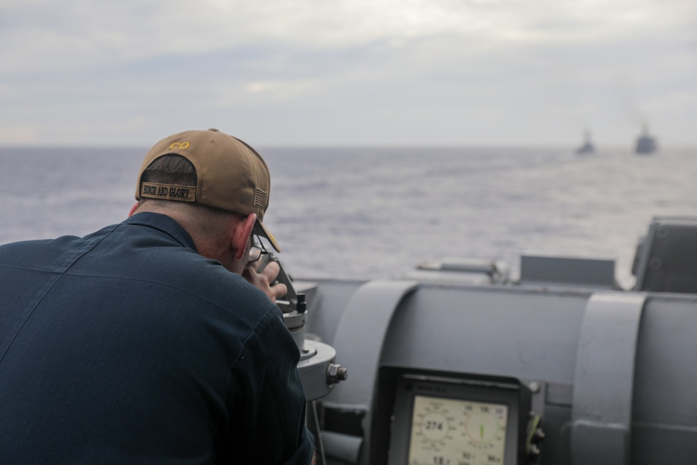 USS Princeton conducts routine operations as part of the Carl Vinson Carrier Strike Group