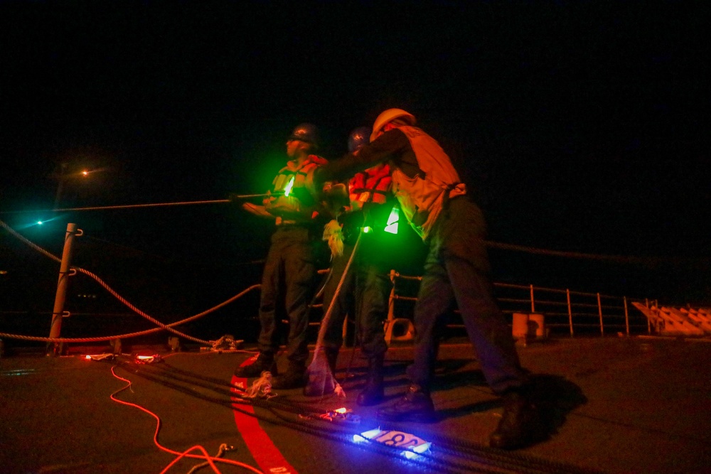 USS Princeton conducts routine operations as part of the Carl Vinson Carrier Strike Group