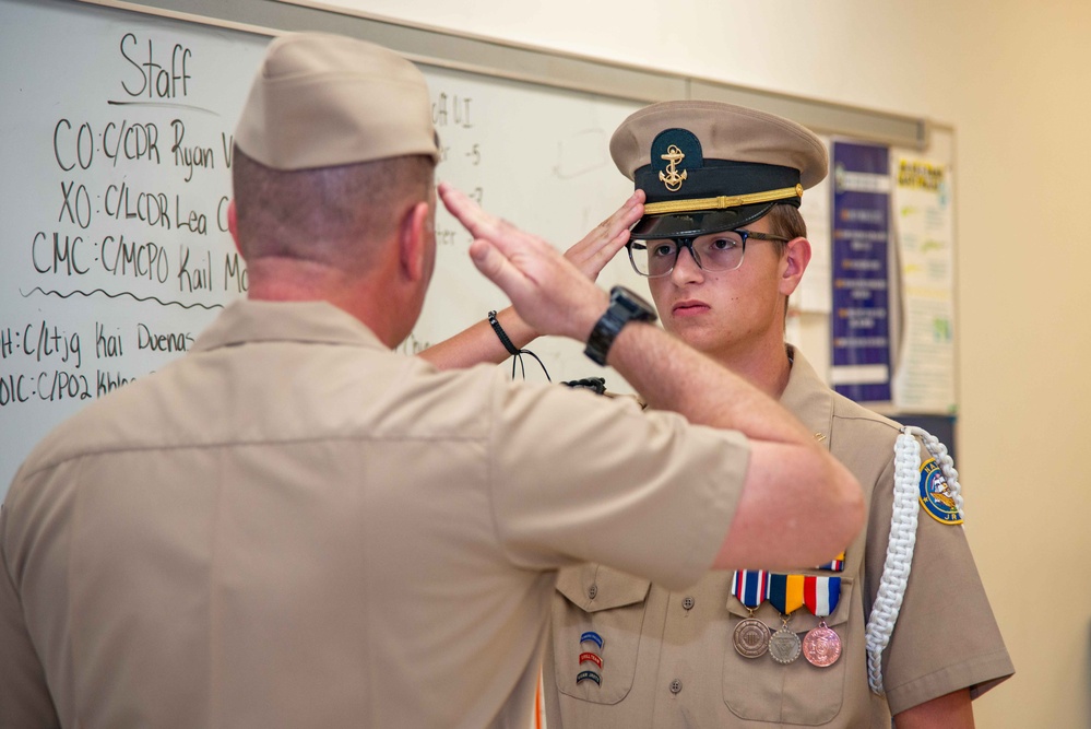 JRM Leadership Meets with JROTC at Guam High School