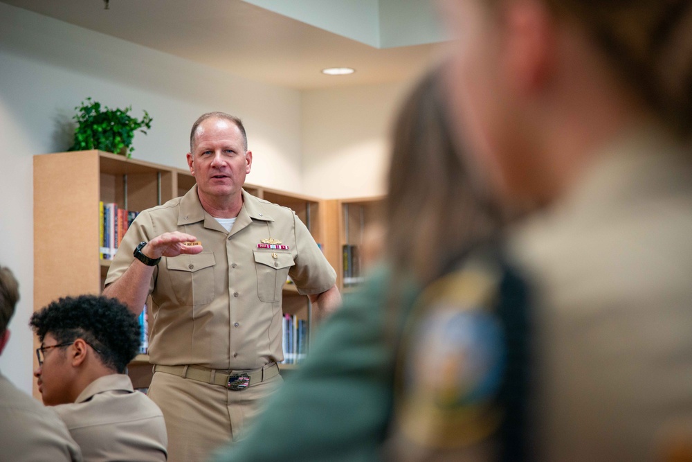 JRM Leadership Meets with JROTC at Guam High School