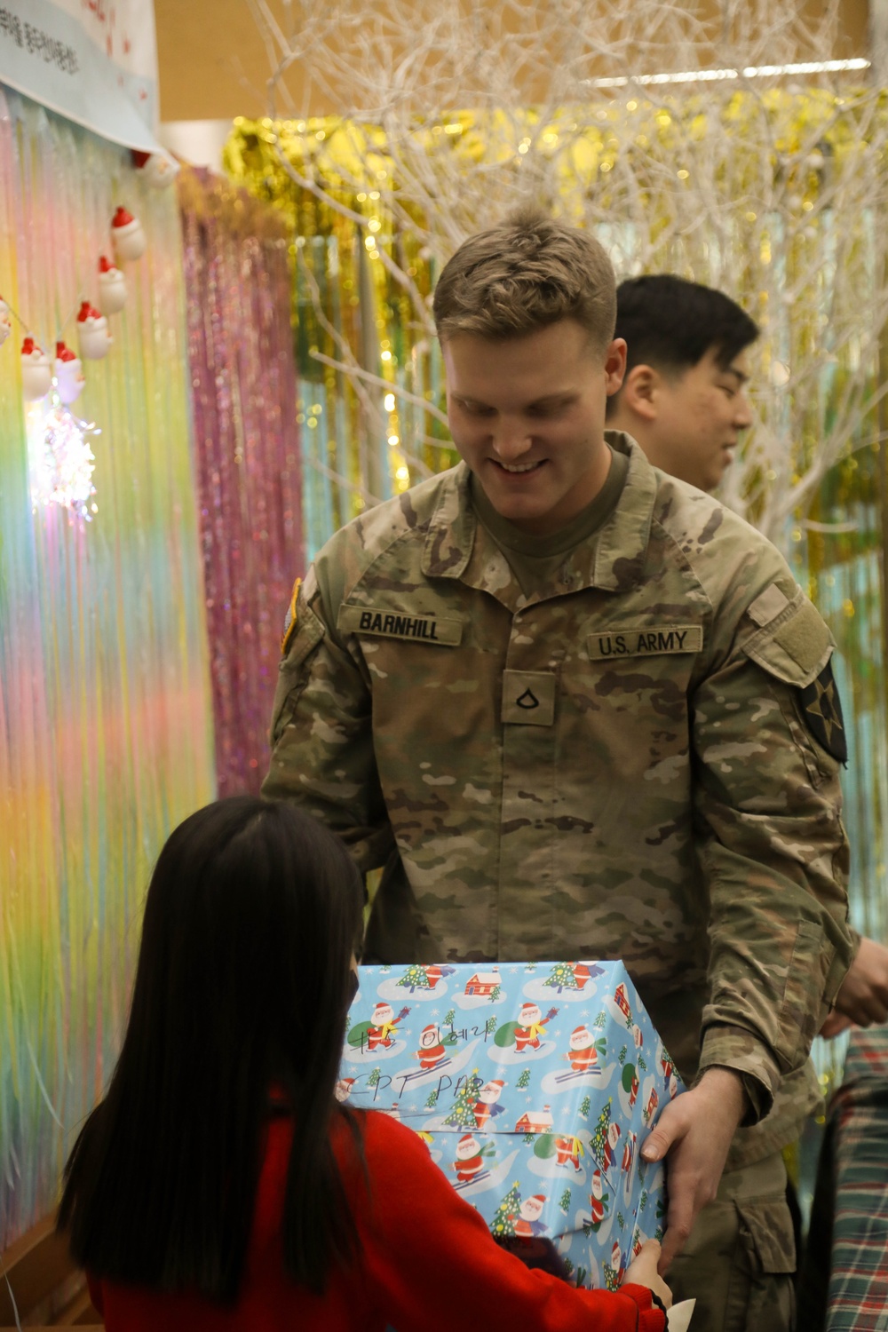 210 FAB Soldiers deliver holiday gifts to children in Dongducheon